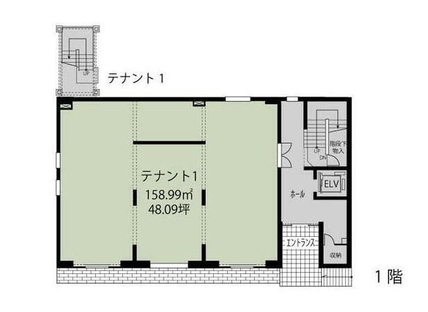 賃貸オフィス間取り図