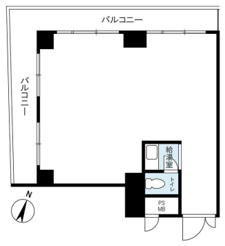 賃貸オフィス間取り図