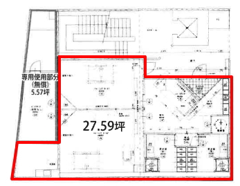 賃貸オフィス間取り図