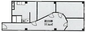 賃貸オフィス間取り図