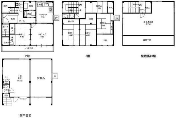賃貸オフィス間取り図