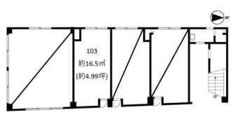 賃貸オフィス間取り図