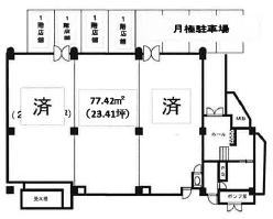 賃貸オフィス間取り図