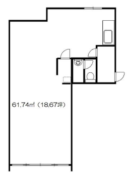 賃貸オフィス間取り図