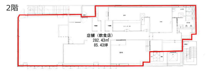 賃貸オフィス間取り図