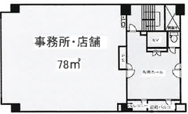 賃貸オフィス間取り図
