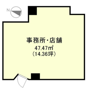 賃貸オフィス間取り図