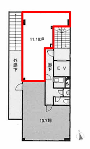 賃貸オフィス間取り図
