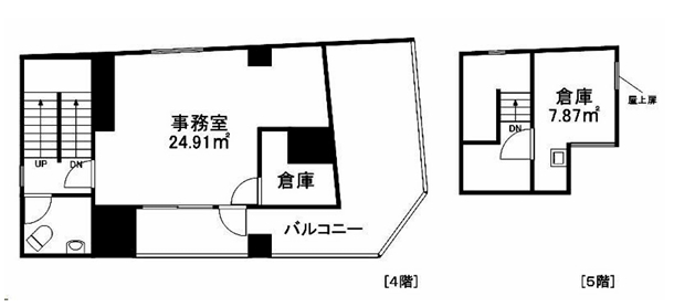 賃貸オフィス間取り図
