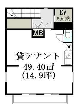 賃貸オフィス間取り図