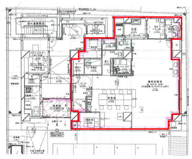 賃貸オフィス間取り図