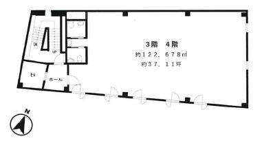 賃貸オフィス間取り図