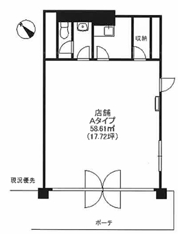 賃貸オフィス間取り図