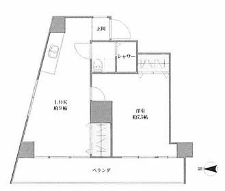 賃貸オフィス間取り図