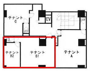 賃貸オフィス間取り図