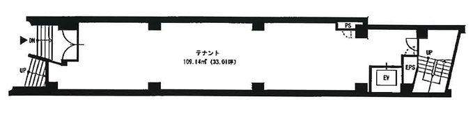賃貸オフィス間取り図