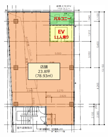 賃貸オフィス間取り図
