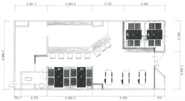 賃貸オフィス間取り図