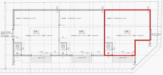 賃貸オフィス間取り図