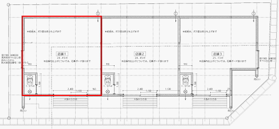 賃貸オフィス間取り図