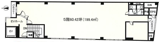 賃貸オフィス間取り図