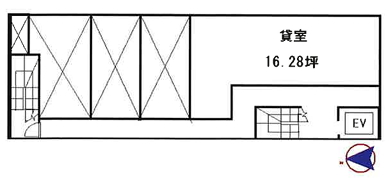 賃貸オフィス間取り図