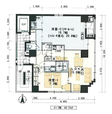 賃貸オフィス間取り図