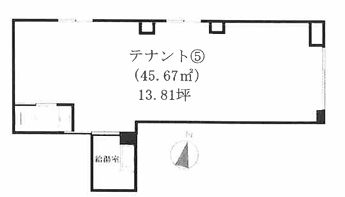 賃貸オフィス間取り図