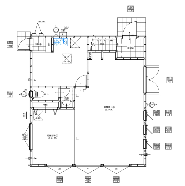 賃貸オフィス間取り図