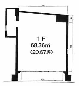 賃貸オフィス間取り図