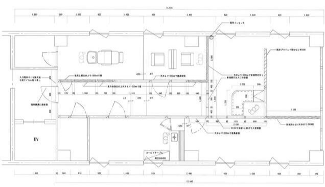 賃貸オフィス間取り図
