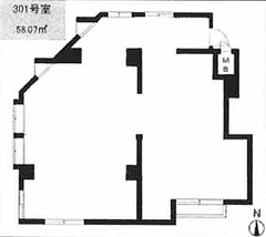 賃貸オフィス間取り図