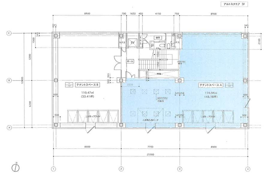 賃貸オフィス間取り図