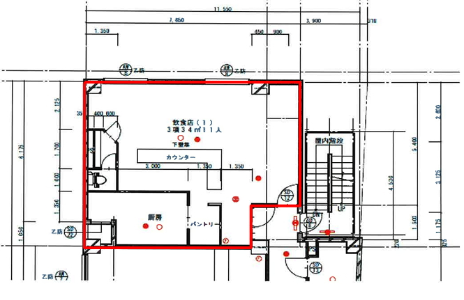 賃貸オフィス間取り図