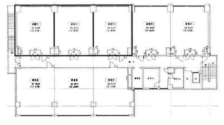 賃貸オフィス間取り図