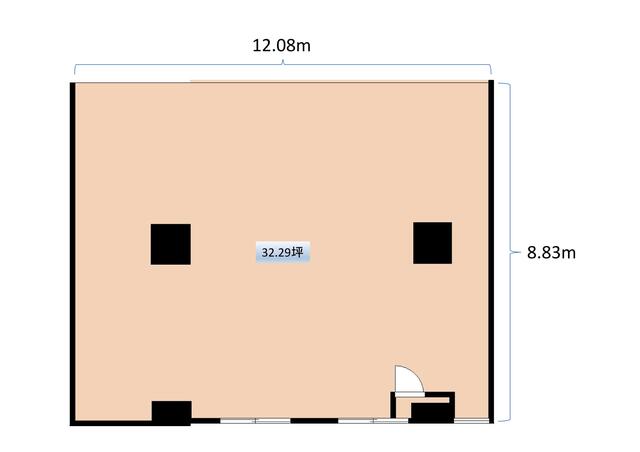 賃貸オフィス間取り図