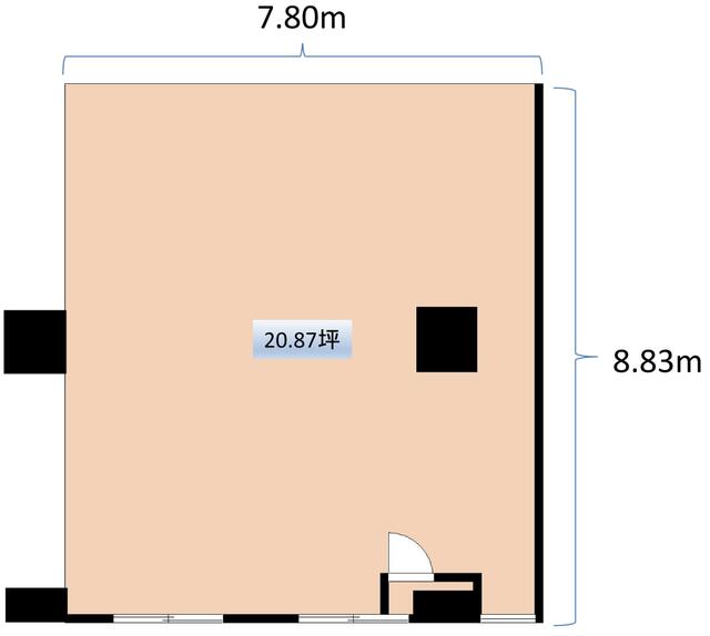 賃貸オフィス間取り図