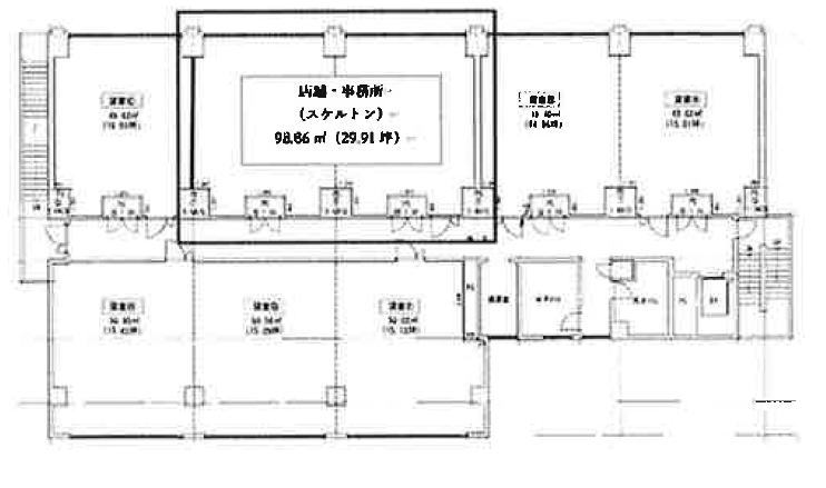 賃貸オフィス間取り図